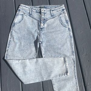 High Rise Button-Fly Jeans
